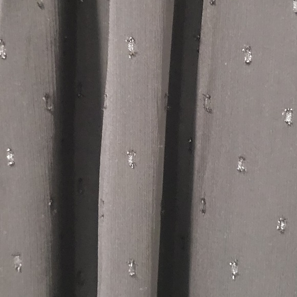 Express Textured Clip Dot Tiered Trapeze Dress in Pitch Black Size Medium. - Picture 5 of 5